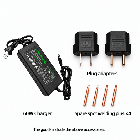 2600A Dual Super Capacitor Spot Welder for 18650, 21700 & 32140 Batteries