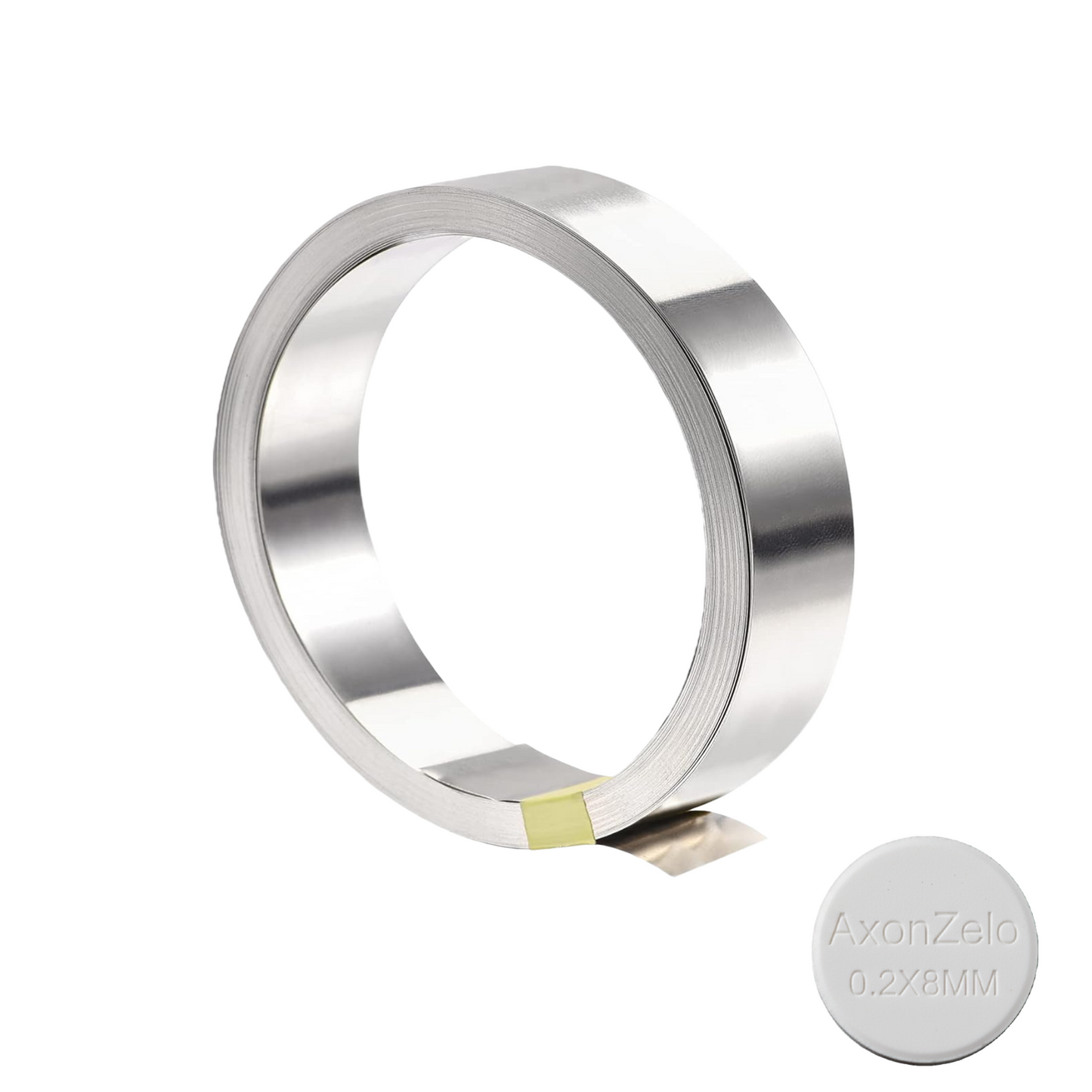 Vernickelte Stahlbänder zum Punktschweißen – 0,2 mm x 8 mm x 10 m