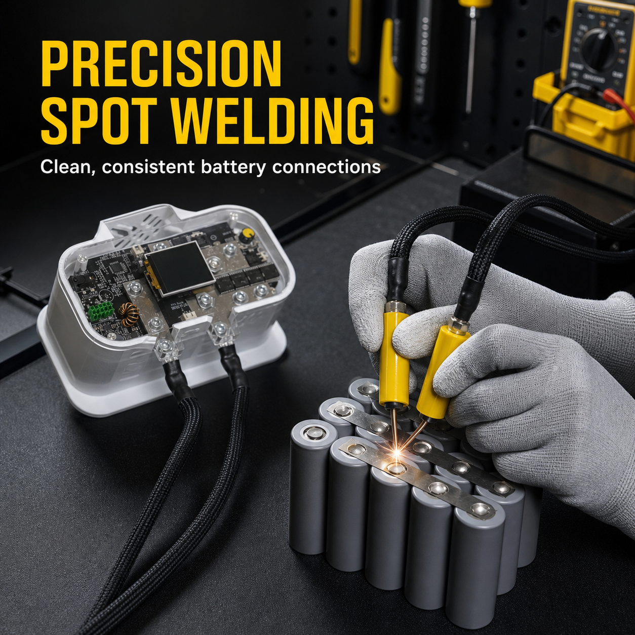 AxonZelo 4000A Dual-Capacitor Battery Spot Welder